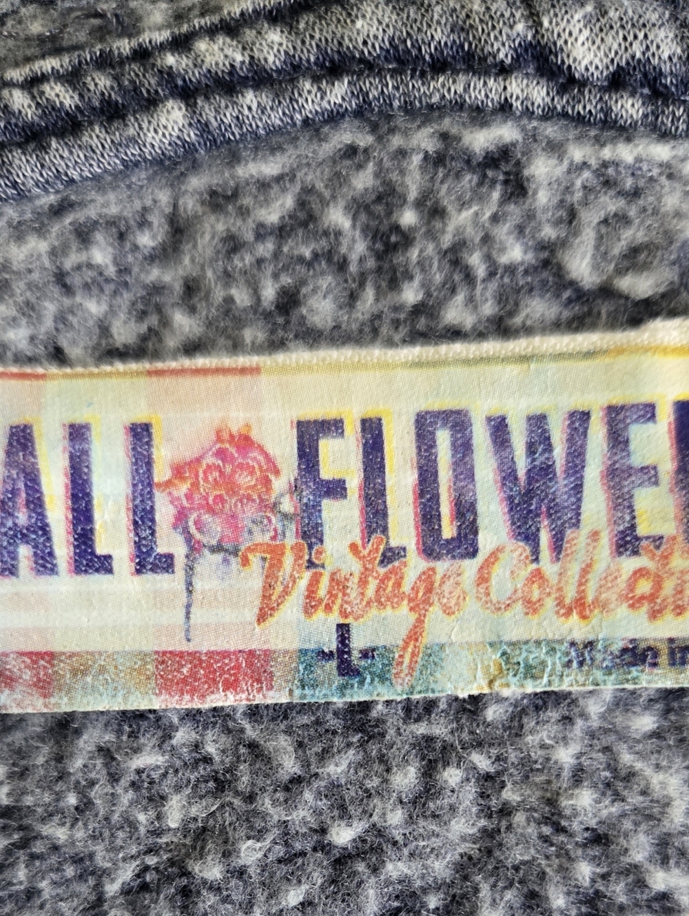 Wallflower Faded Blue Hooded Sweatshirt with 'Love 93' Graphic - Picture 6 of 6